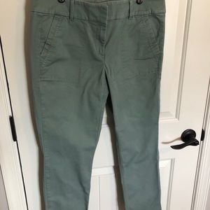 LOFT Modern Chino Crop Pants Sz 8